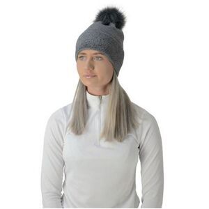 HyFASHION Womens/Ladies Alaska Diamante Bobble Hat / Gray/Black